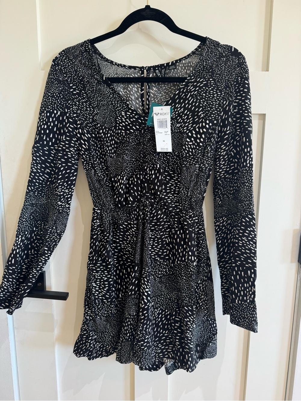 NEW Roxy Spirit Awakes Long Sleeve shorts Romper NWT - Sz. XS